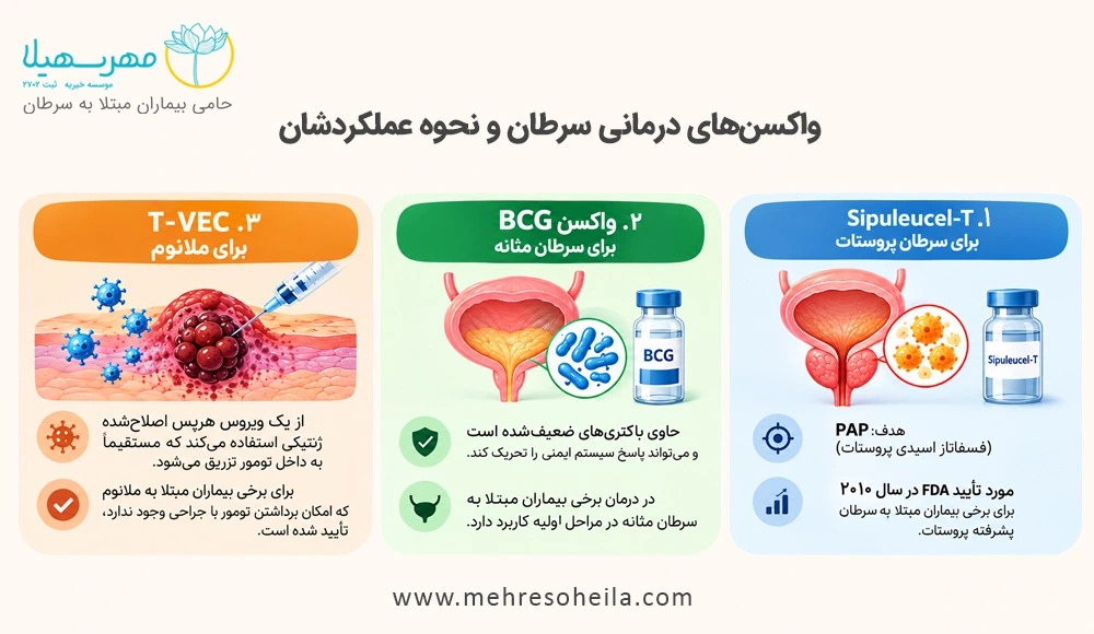 cancer vaccine prevention treatment واکسن های درمانی سرطان